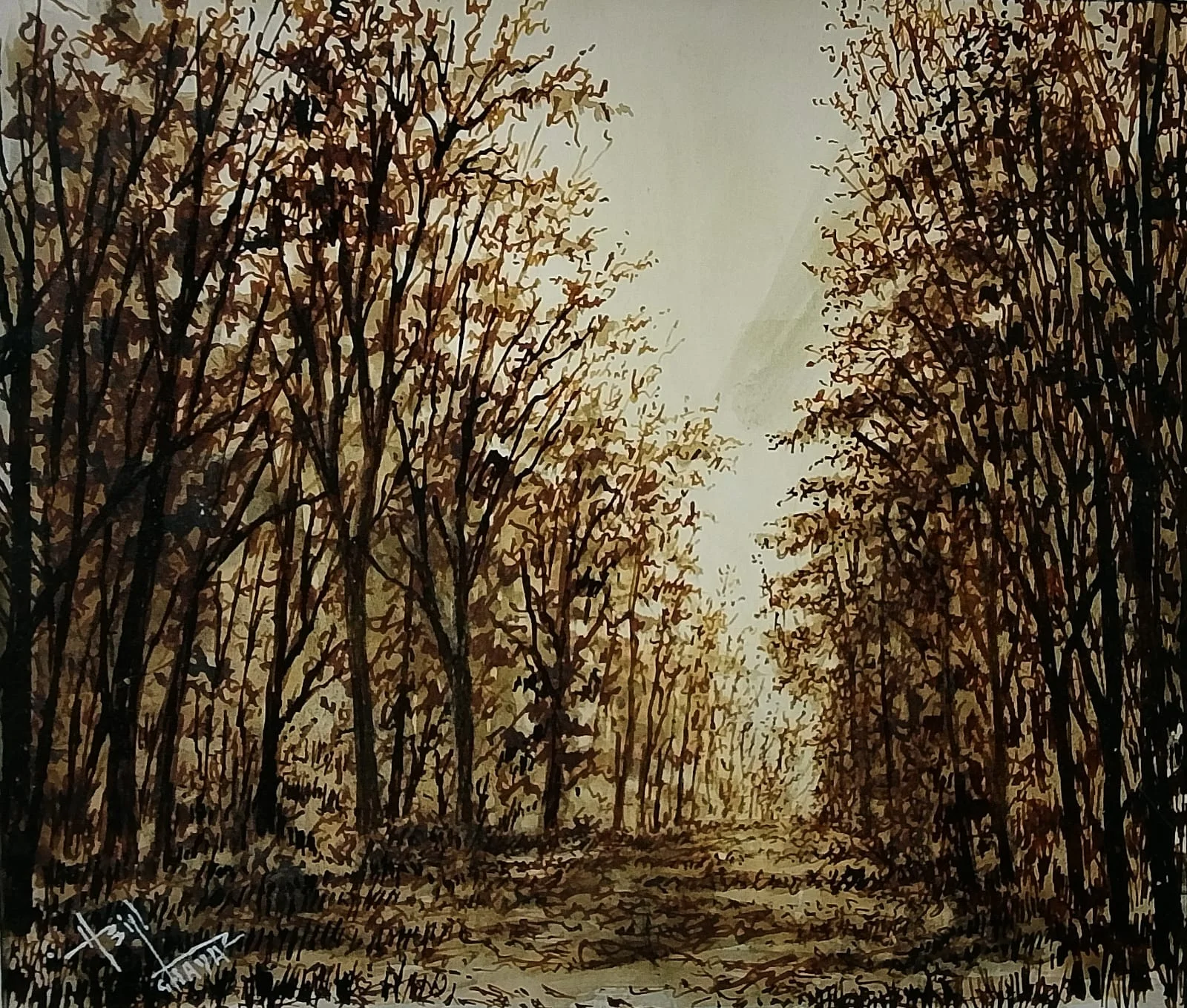 Landscape artwork by Asif Ghayaz